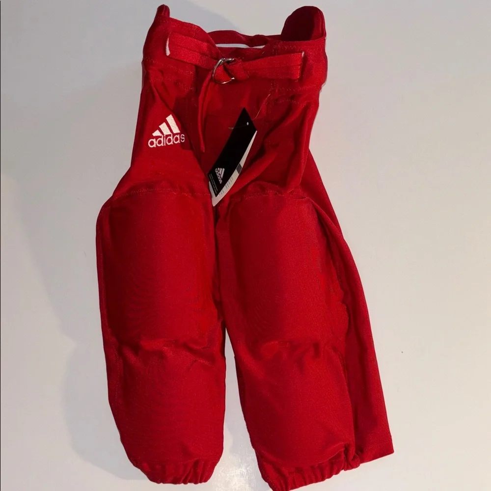 Adidas INTEGRATED PAD PANT ADULT SMALL POWER RED FOOTBALL PADDED PANT SMALL NWT